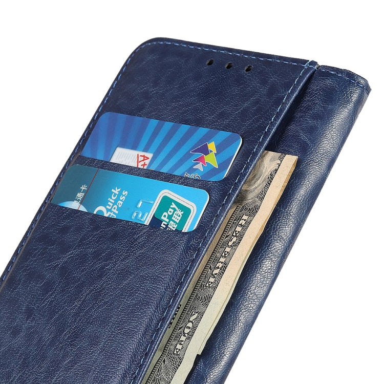 For Samsung Galaxy M32 Magnetic Crazy Horse Texture Horizontal Flip Leather Case with Holder & Card Slots & Wallet