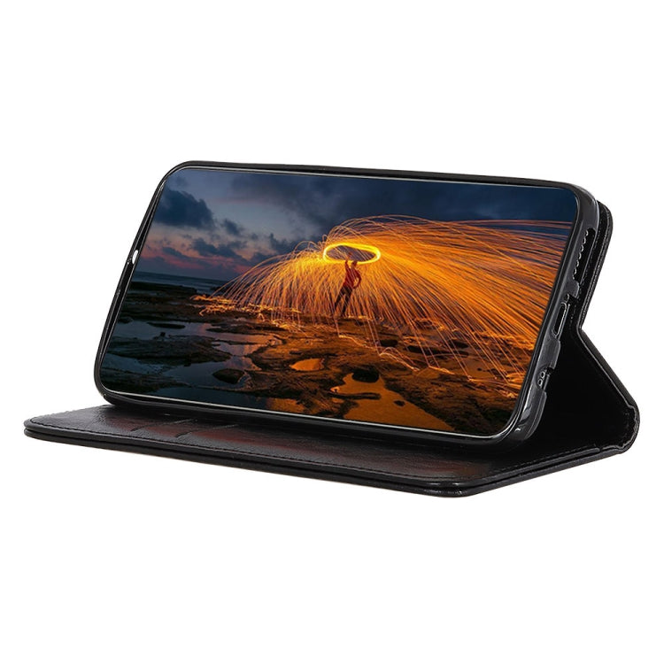 For Samsung Galaxy M32 Magnetic Crazy Horse Texture Horizontal Flip Leather Case with Holder & Card Slots & Wallet