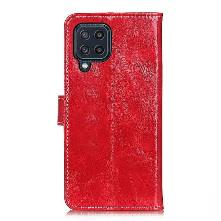 For Samsung Galaxy M32 Retro Crazy Horse Texture Horizontal Flip Leather Case with Holder & Card Slots & Photo Frame & Wallet