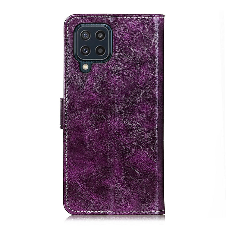For Samsung Galaxy M32 Retro Crazy Horse Texture Horizontal Flip Leather Case with Holder & Card Slots & Photo Frame & Wallet