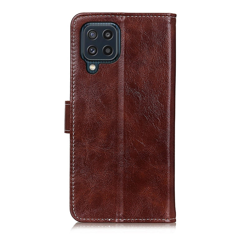 For Samsung Galaxy M32 Retro Crazy Horse Texture Horizontal Flip Leather Case with Holder & Card Slots & Photo Frame & Wallet