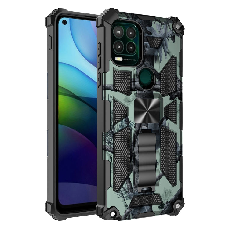 For Motorola Moto G Stylus 5G Camouflage Armor Shockproof TPU PC Magnetic Phone Case with Holder