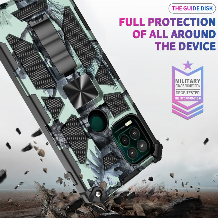 For Motorola Moto G Stylus 5G Camouflage Armor Shockproof TPU PC Magnetic Phone Case with Holder
