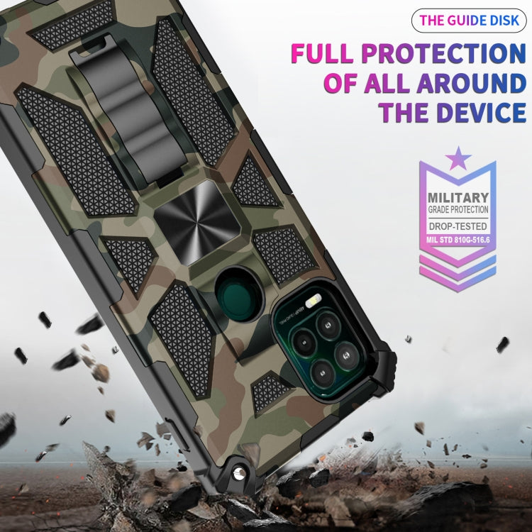 For Motorola Moto G Stylus 5G Camouflage Armor Shockproof TPU PC Magnetic Phone Case with Holder