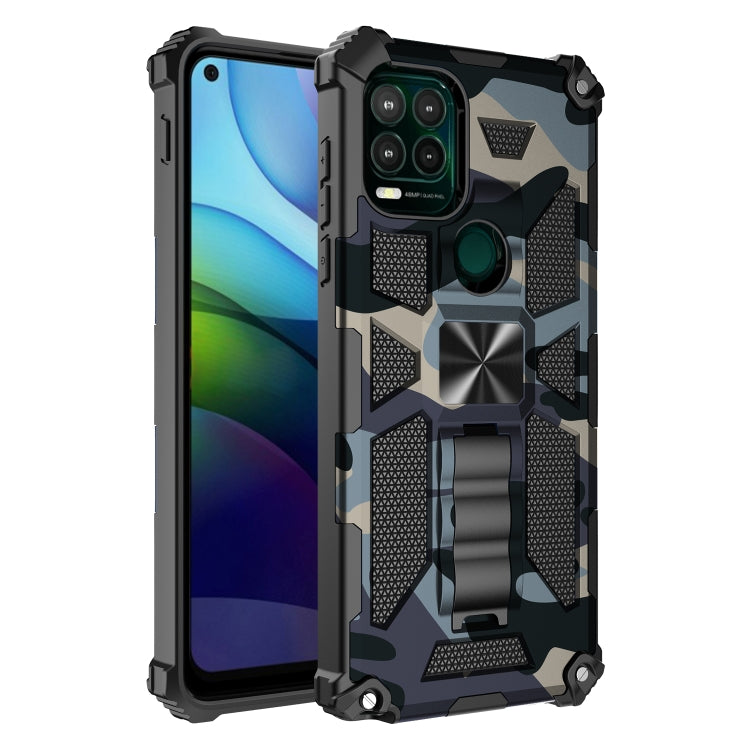 For Motorola Moto G Stylus 5G Camouflage Armor Shockproof TPU PC Magnetic Phone Case with Holder