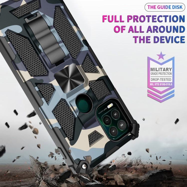 For Motorola Moto G Stylus 5G Camouflage Armor Shockproof TPU PC Magnetic Phone Case with Holder