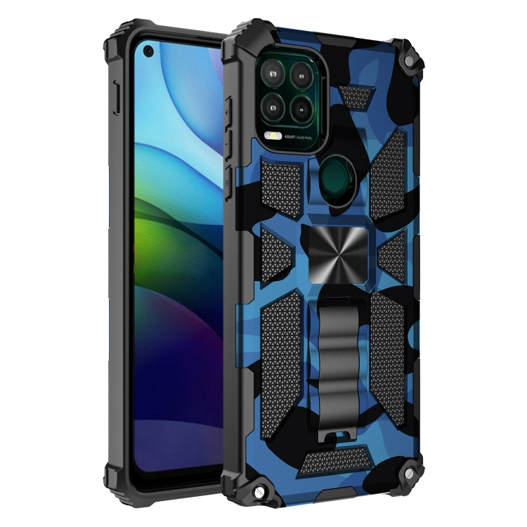 For Motorola Moto G Stylus 5G Camouflage Armor Shockproof TPU PC Magnetic Phone Case with Holder