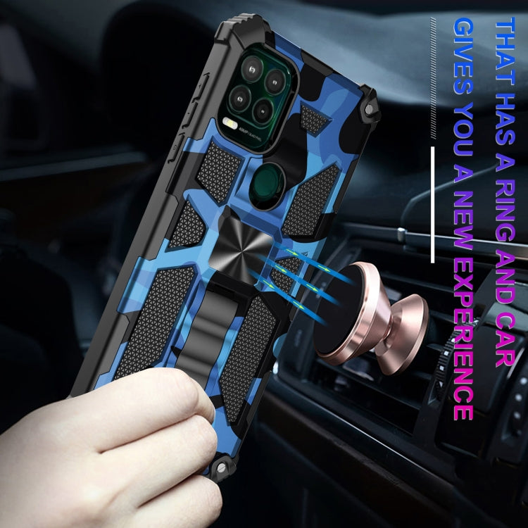 For Motorola Moto G Stylus 5G Camouflage Armor Shockproof TPU PC Magnetic Phone Case with Holder