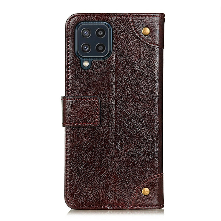 For Samsung Galaxy M32 Copper Buckle Nappa Texture Horizontal Flip Leather Case with Holder & Card Slots & Wallet