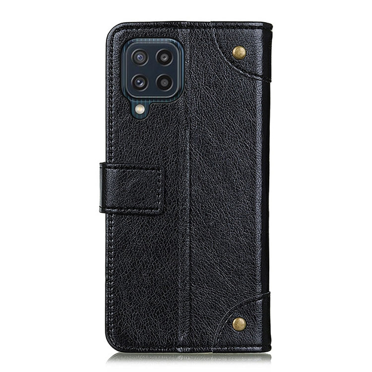 For Samsung Galaxy M32 Copper Buckle Nappa Texture Horizontal Flip Leather Case with Holder & Card Slots & Wallet