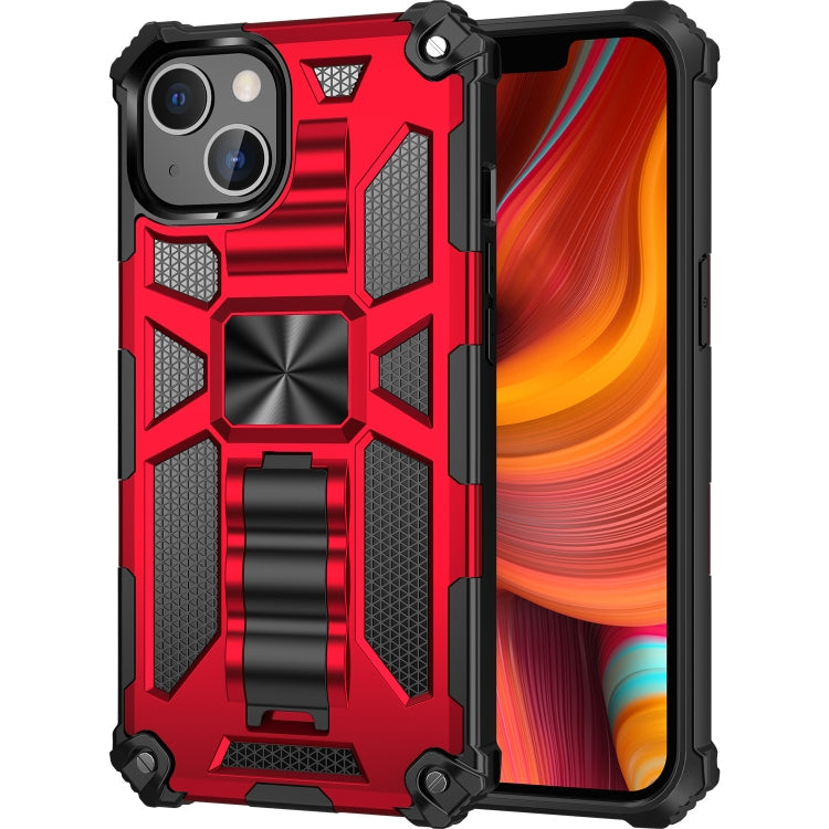 For iPhone 13 Pro Armor Shockproof TPU + PC Magnetic Protective Case with Holder