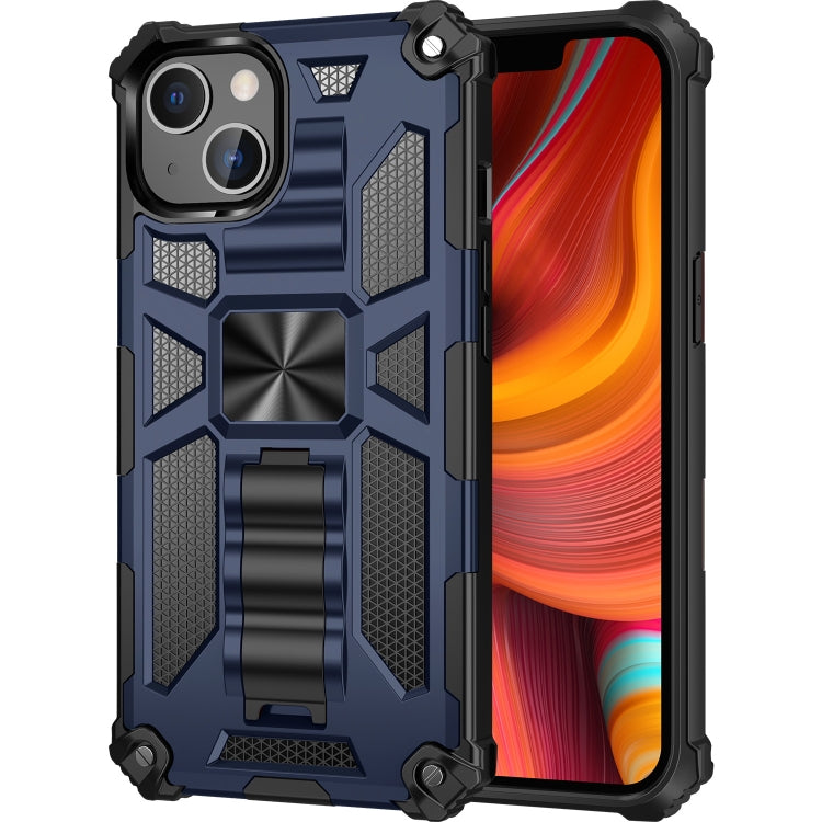 For iPhone 13 Pro Armor Shockproof TPU + PC Magnetic Protective Case with Holder