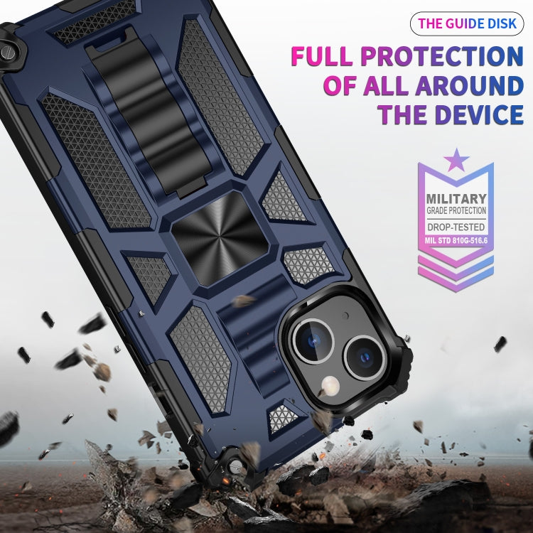 For iPhone 13 Pro Armor Shockproof TPU + PC Magnetic Protective Case with Holder
