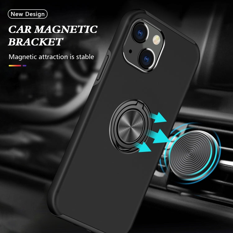 For iPhone 13 mini Magnetic Ring Kickstand Shockproof Phone Case