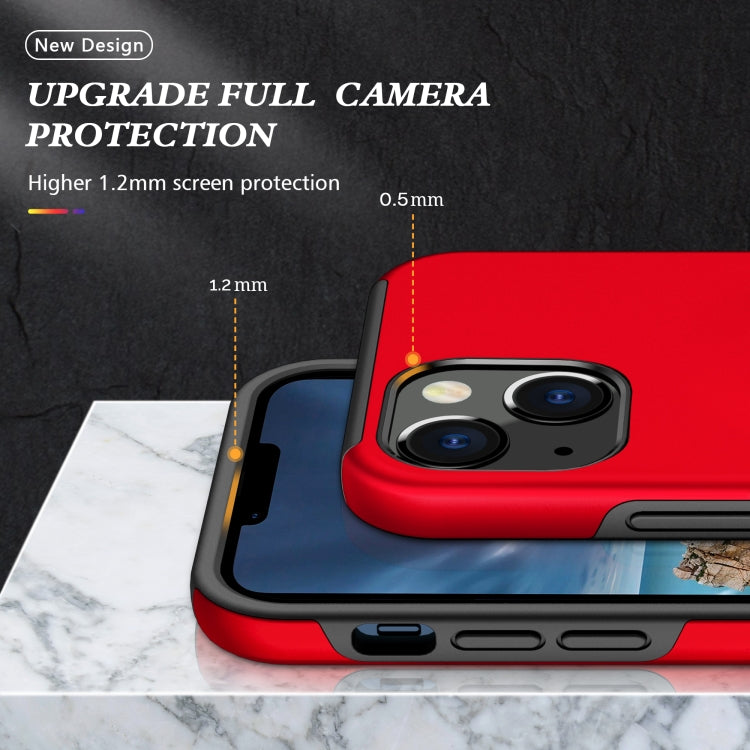 For iPhone 13 mini Magnetic Ring Kickstand Shockproof Phone Case
