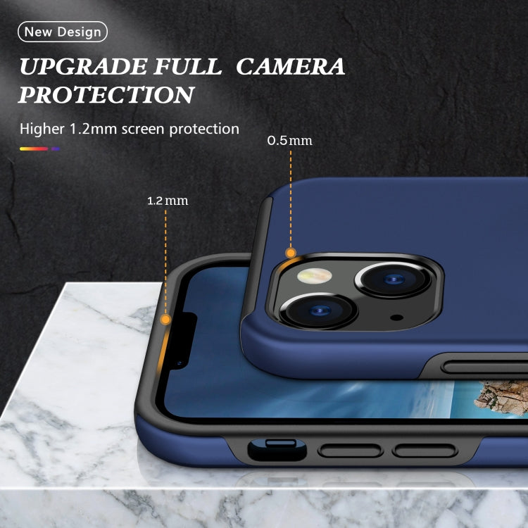 For iPhone 13 mini Magnetic Ring Kickstand Shockproof Phone Case