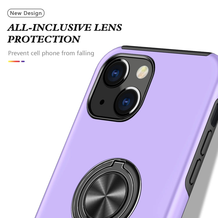 For iPhone 13 mini Magnetic Ring Kickstand Shockproof Phone Case