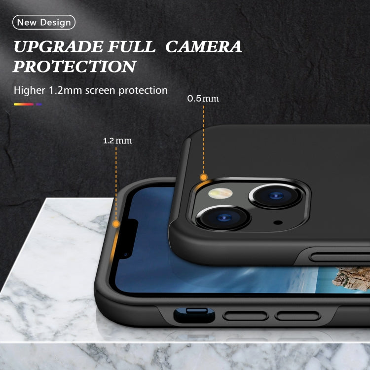 For iPhone 13 Magnetic Ring Kickstand Shockproof Phone Case