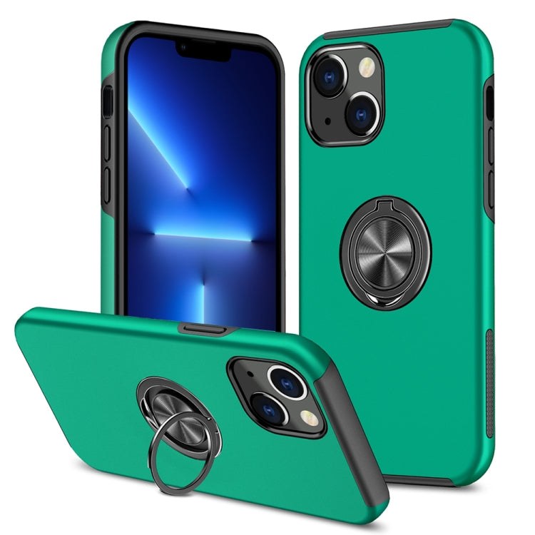 For iPhone 13 Pro Magnetic Ring Kickstand Shockproof Phone Case