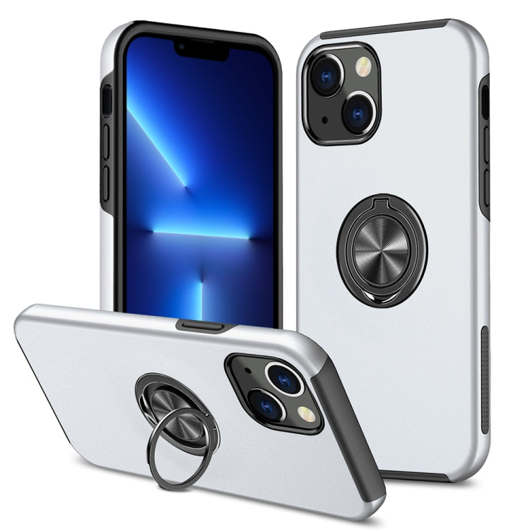 For iPhone 13 Pro Magnetic Ring Kickstand Shockproof Phone Case