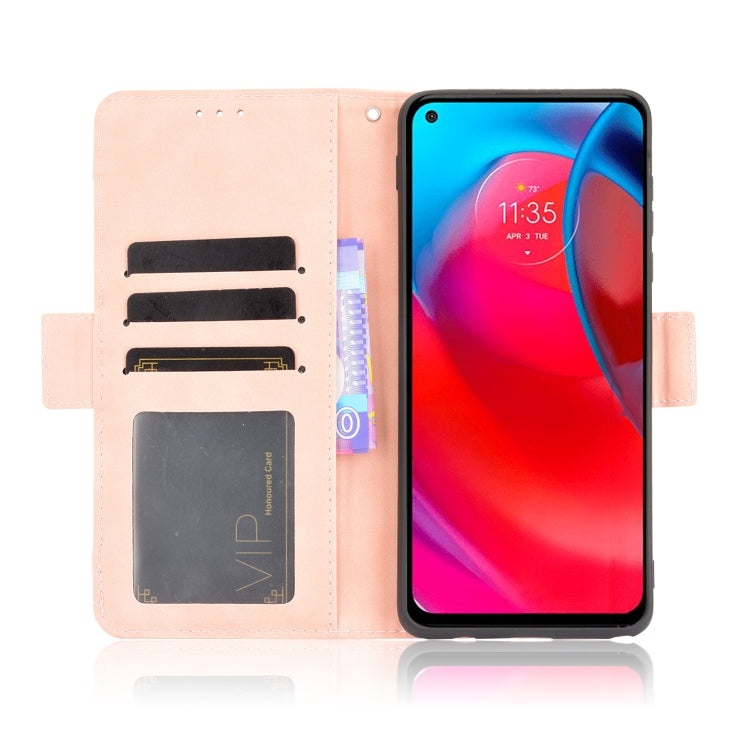 For Motorola Moto G Stylus 5G 2021 Skin Feel Calf Pattern Horizontal Flip Leather Case with Holder & Card Slots & Photo Frame