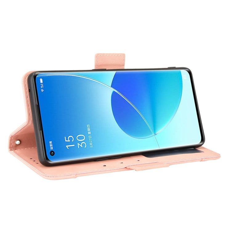 For OPPO Reno6 Pro 5G Skin Feel Calf Pattern Horizontal Flip Leather Case with Holder & Card Slots & Photo Frame