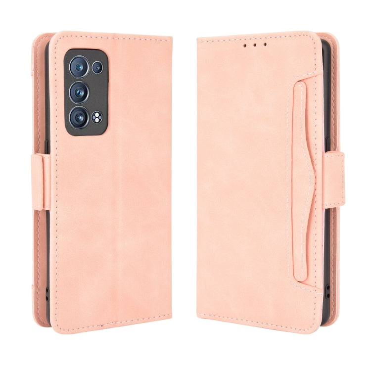 For OPPO Reno6 Pro+ 5G Skin Feel Calf Pattern Horizontal Flip Leather Case with Holder & Card Slots & Photo Frame
