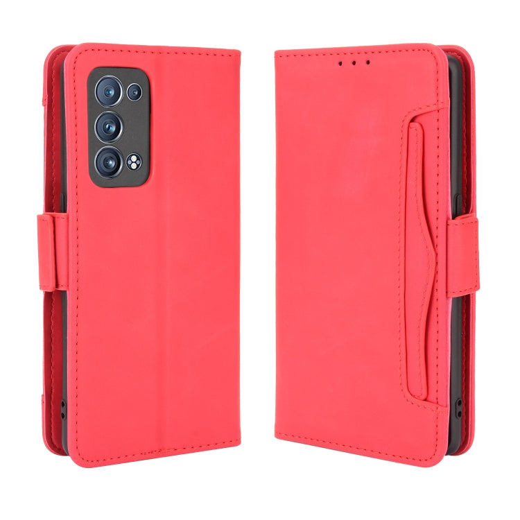 For OPPO Reno6 Pro+ 5G Skin Feel Calf Pattern Horizontal Flip Leather Case with Holder & Card Slots & Photo Frame