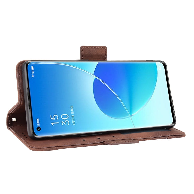 For OPPO Reno6 Pro+ 5G Skin Feel Calf Pattern Horizontal Flip Leather Case with Holder & Card Slots & Photo Frame