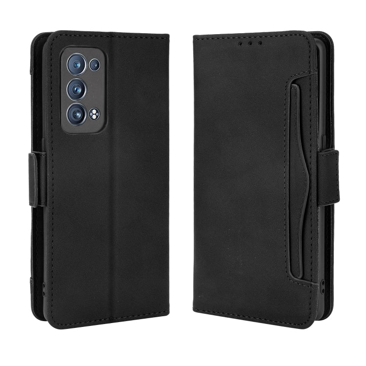 For OPPO Reno6 Pro+ 5G Skin Feel Calf Pattern Horizontal Flip Leather Case with Holder & Card Slots & Photo Frame