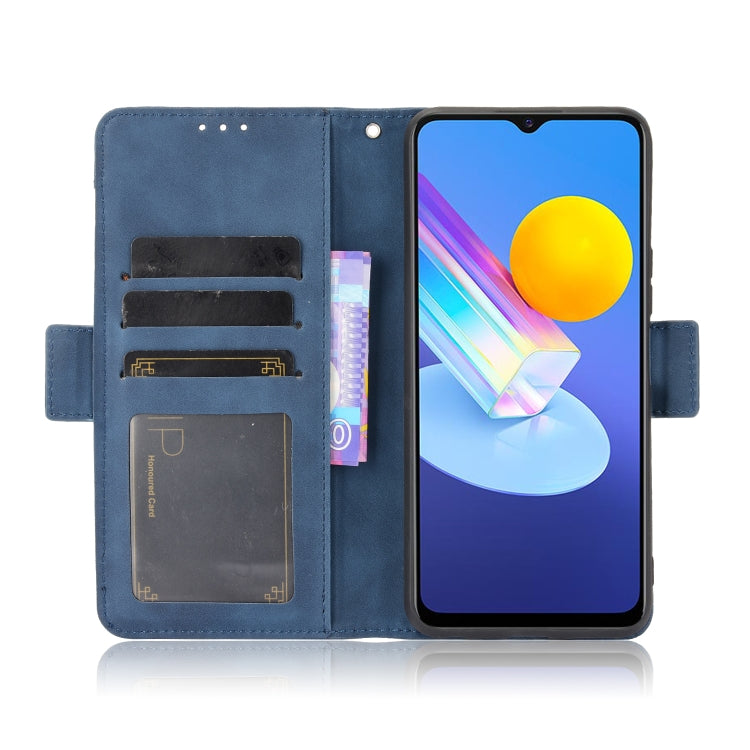 For vivo Y72 5G / iQOO Z3 5G Skin Feel Calf Pattern Horizontal Flip Leather Case with Holder & Card Slots & Photo Frame