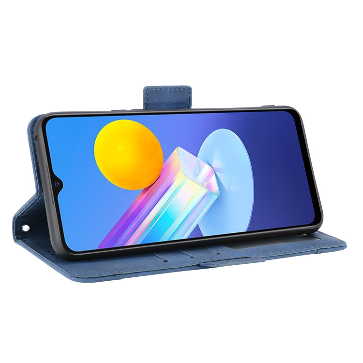 For vivo Y72 5G / iQOO Z3 5G Skin Feel Calf Pattern Horizontal Flip Leather Case with Holder & Card Slots & Photo Frame