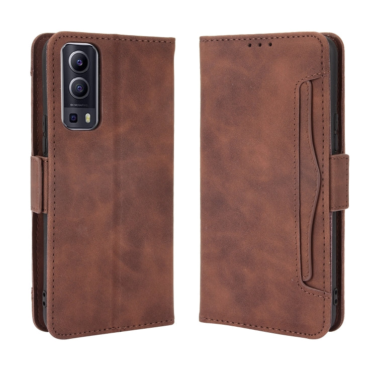For vivo Y72 5G / iQOO Z3 5G Skin Feel Calf Pattern Horizontal Flip Leather Case with Holder & Card Slots & Photo Frame