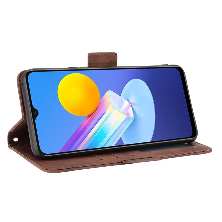 For vivo Y72 5G / iQOO Z3 5G Skin Feel Calf Pattern Horizontal Flip Leather Case with Holder & Card Slots & Photo Frame