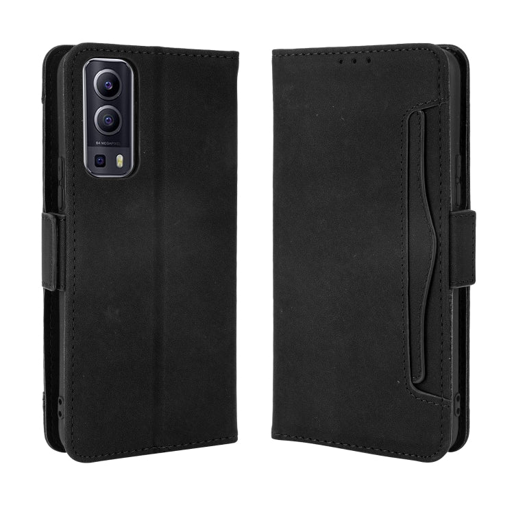 For vivo Y72 5G / iQOO Z3 5G Skin Feel Calf Pattern Horizontal Flip Leather Case with Holder & Card Slots & Photo Frame
