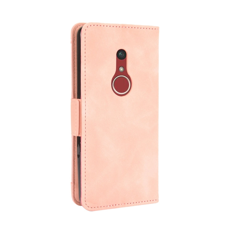 For Fujitsu Arrows Be4 Plus / F-41B Skin Feel Calf Pattern Horizontal Flip Leather Case with Holder & Card Slots & Photo Frame