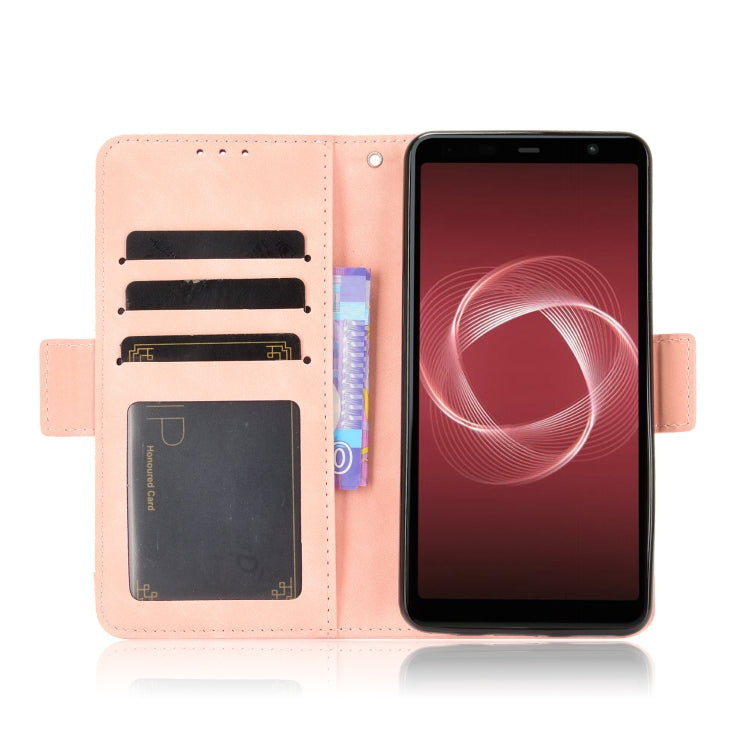 For Fujitsu Arrows Be4 Plus / F-41B Skin Feel Calf Pattern Horizontal Flip Leather Case with Holder & Card Slots & Photo Frame
