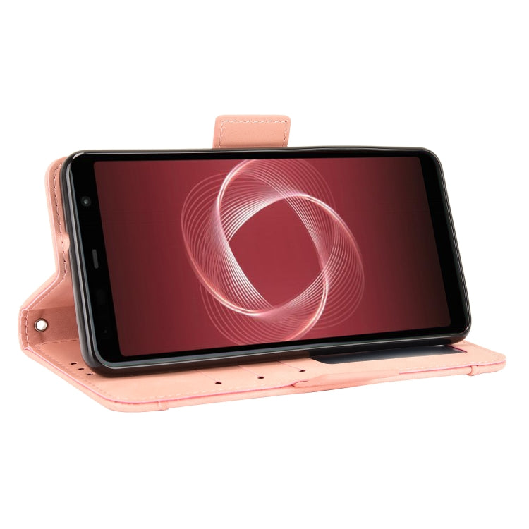 For Fujitsu Arrows Be4 Plus / F-41B Skin Feel Calf Pattern Horizontal Flip Leather Case with Holder & Card Slots & Photo Frame