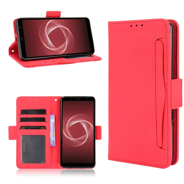 For Fujitsu Arrows Be4 Plus / F-41B Skin Feel Calf Pattern Horizontal Flip Leather Case with Holder & Card Slots & Photo Frame