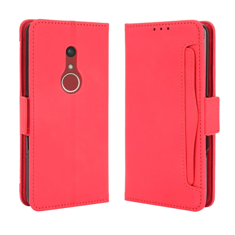 For Fujitsu Arrows Be4 Plus / F-41B Skin Feel Calf Pattern Horizontal Flip Leather Case with Holder & Card Slots & Photo Frame