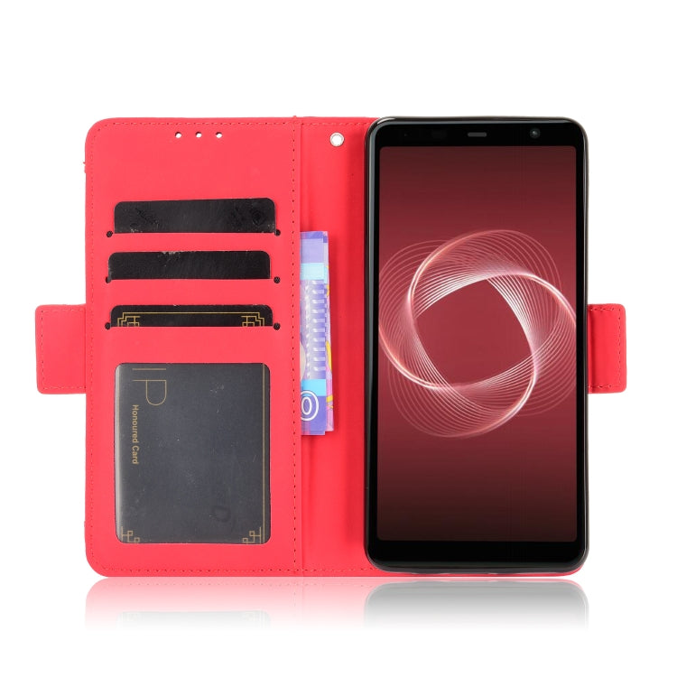 For Fujitsu Arrows Be4 Plus / F-41B Skin Feel Calf Pattern Horizontal Flip Leather Case with Holder & Card Slots & Photo Frame