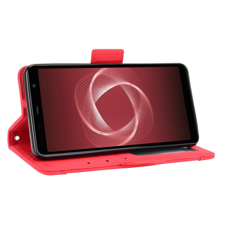 For Fujitsu Arrows Be4 Plus / F-41B Skin Feel Calf Pattern Horizontal Flip Leather Case with Holder & Card Slots & Photo Frame