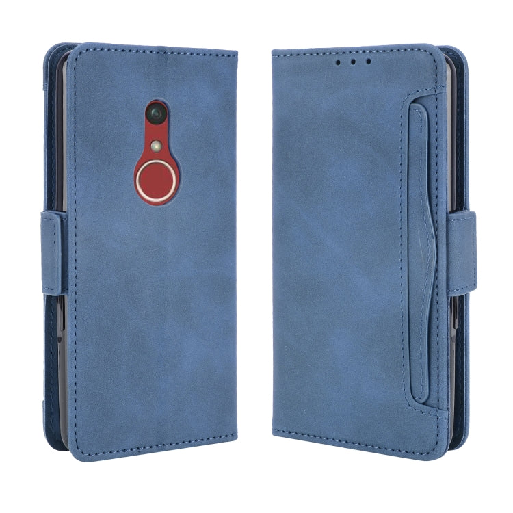 For Fujitsu Arrows Be4 Plus / F-41B Skin Feel Calf Pattern Horizontal Flip Leather Case with Holder & Card Slots & Photo Frame