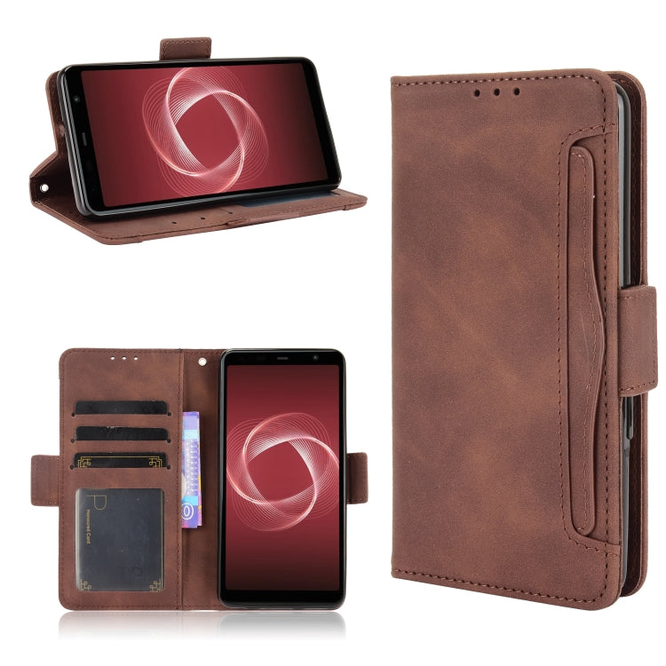 For Fujitsu Arrows Be4 Plus / F-41B Skin Feel Calf Pattern Horizontal Flip Leather Case with Holder & Card Slots & Photo Frame