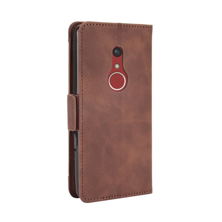 For Fujitsu Arrows Be4 Plus / F-41B Skin Feel Calf Pattern Horizontal Flip Leather Case with Holder & Card Slots & Photo Frame