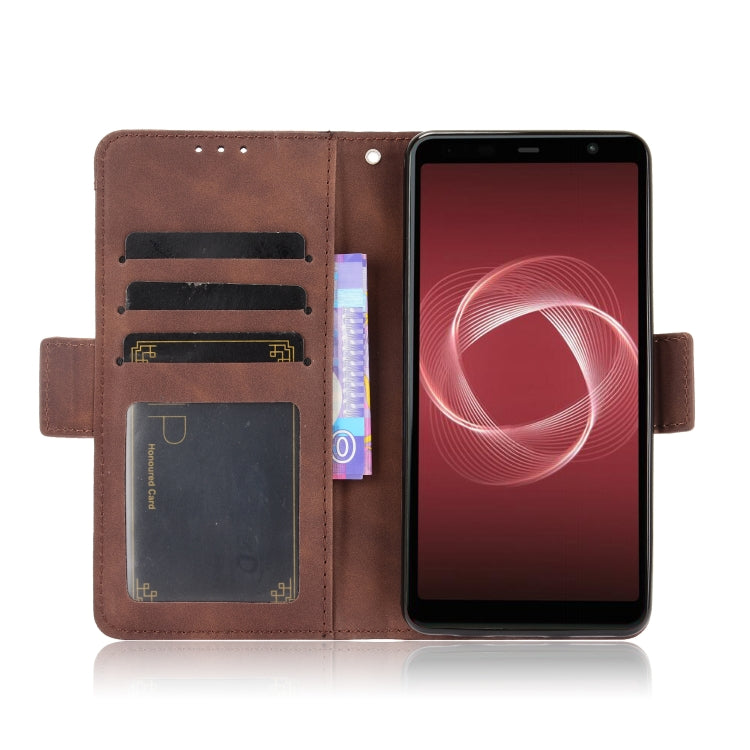 For Fujitsu Arrows Be4 Plus / F-41B Skin Feel Calf Pattern Horizontal Flip Leather Case with Holder & Card Slots & Photo Frame