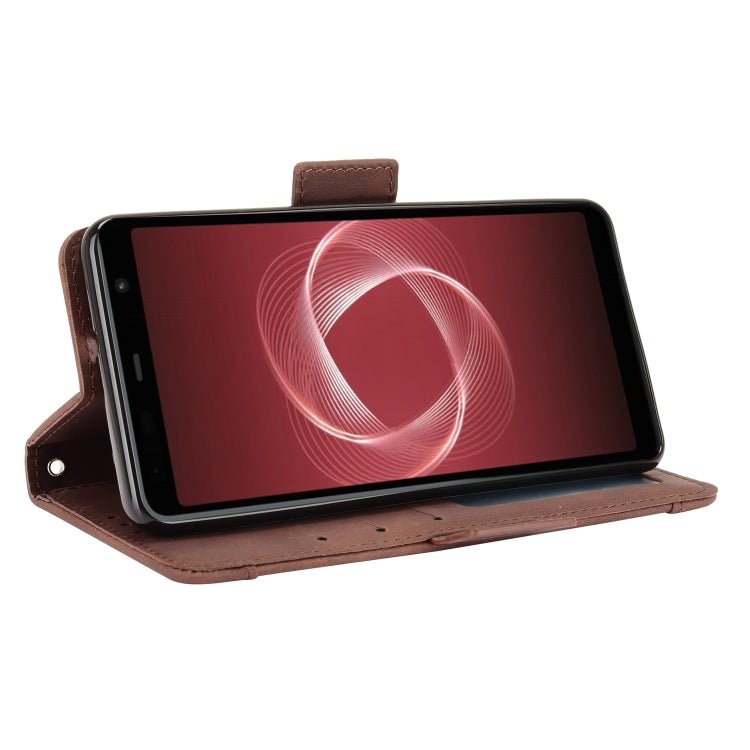For Fujitsu Arrows Be4 Plus / F-41B Skin Feel Calf Pattern Horizontal Flip Leather Case with Holder & Card Slots & Photo Frame