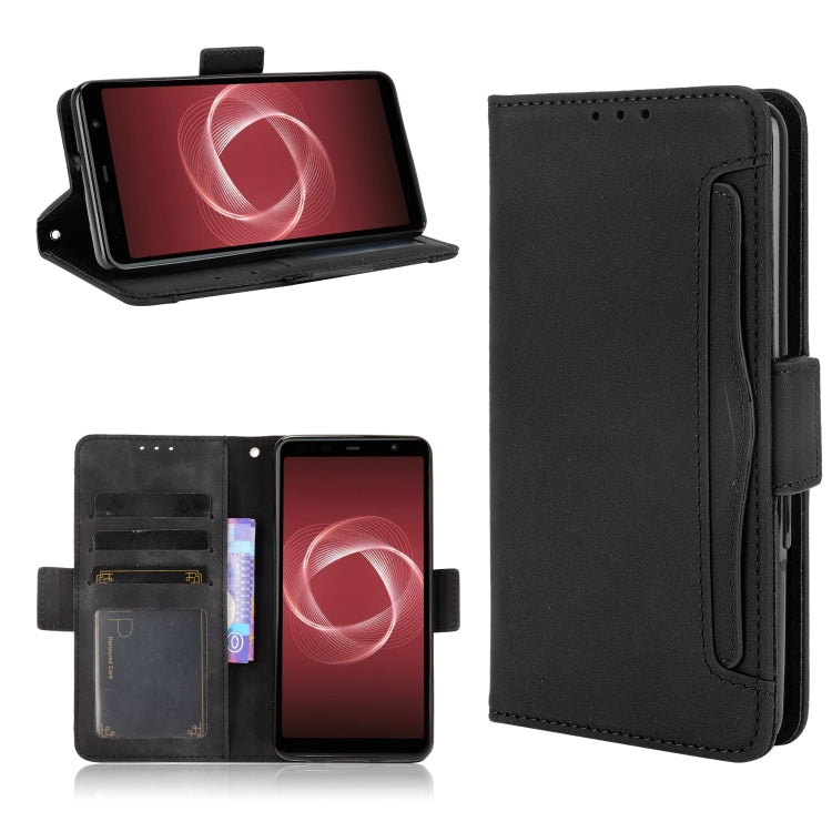 For Fujitsu Arrows Be4 Plus / F-41B Skin Feel Calf Pattern Horizontal Flip Leather Case with Holder & Card Slots & Photo Frame