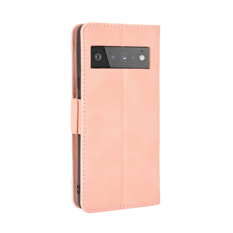 For Google Pixel 6 Pro Skin Feel Calf Pattern Horizontal Flip Leather Case with Holder & Card Slots & Photo Frame
