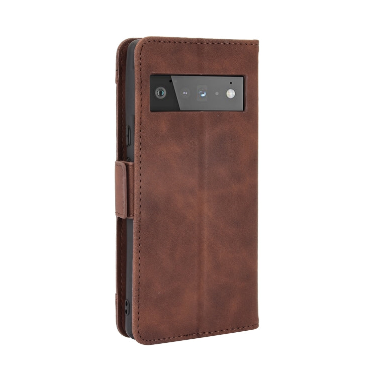 For Google Pixel 6 Pro Skin Feel Calf Pattern Horizontal Flip Leather Case with Holder & Card Slots & Photo Frame